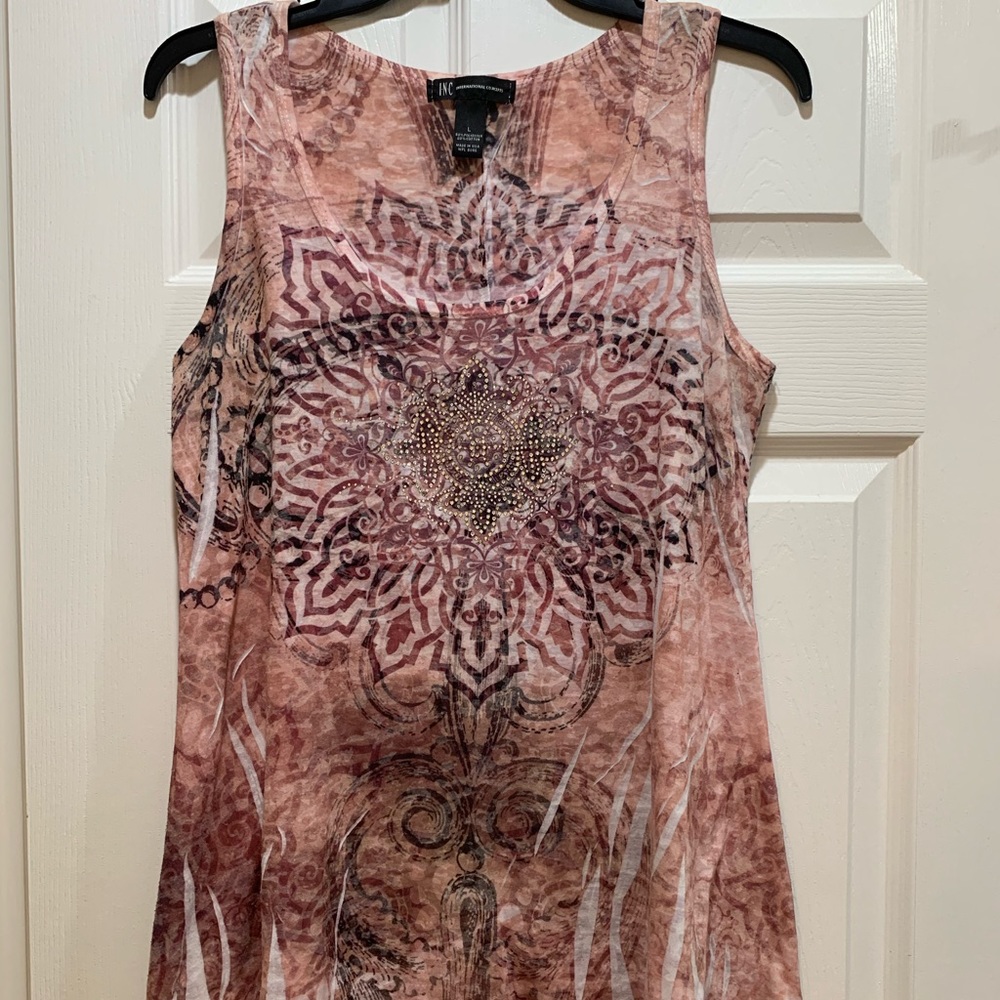 INC Tank Top With Silver Studs